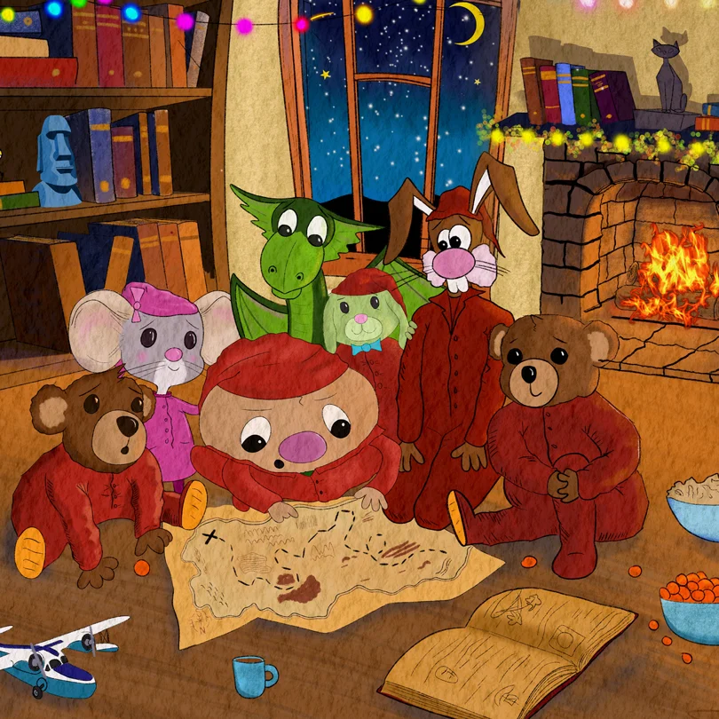 Ollie and the Adventure Cadtes prepare for an adventure!